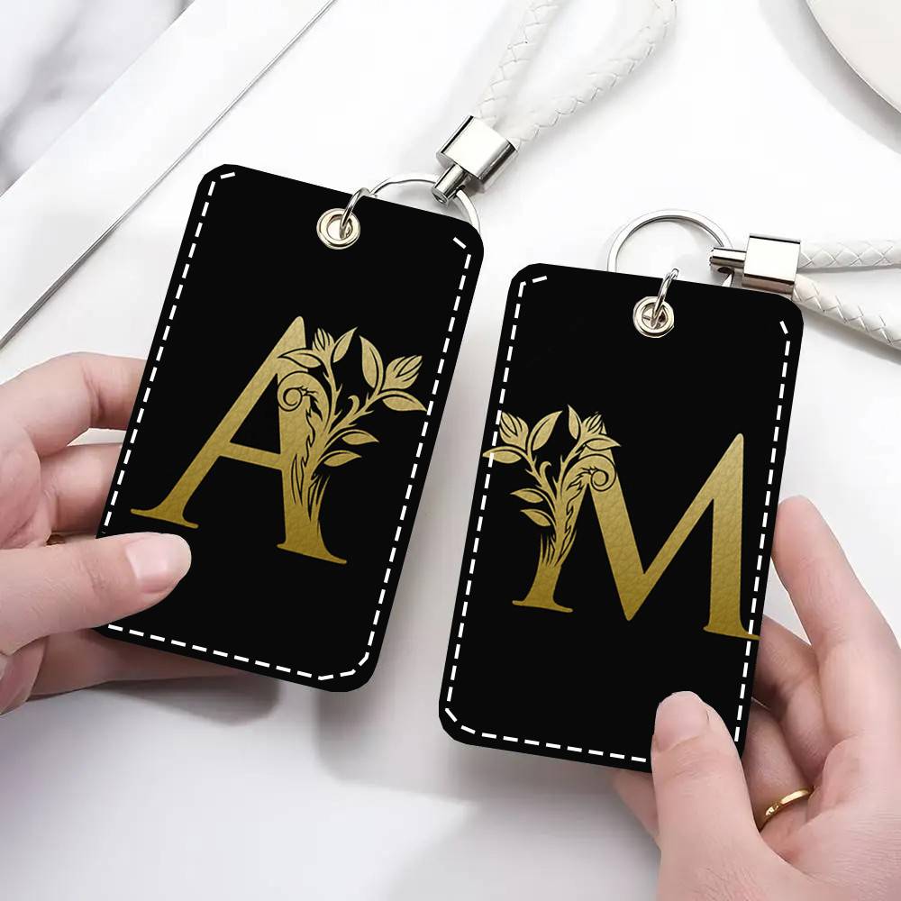 Monogram Keychain Leather - Etui na karty z monogramem, brelok