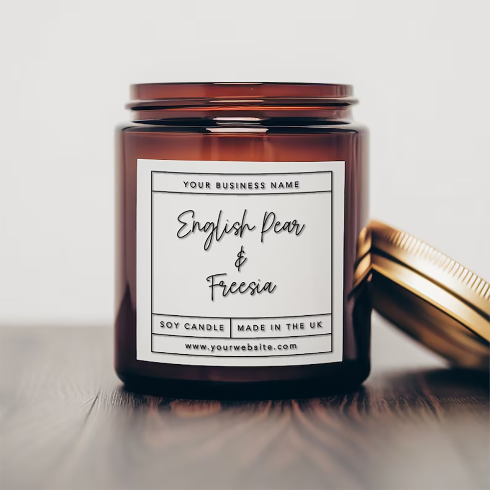 Spersonalizowana kwadratowa na – Personalised Candle Label recenzja i cena