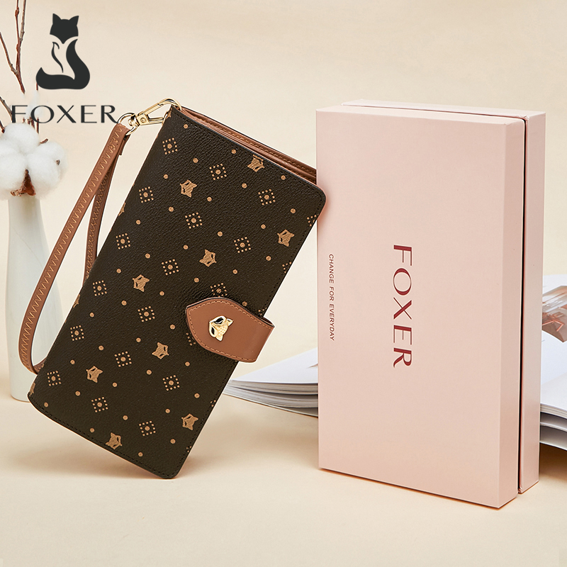 FOXER Damski Długi Portfel Etu – Monogram Keychain Leather recenzja i cena