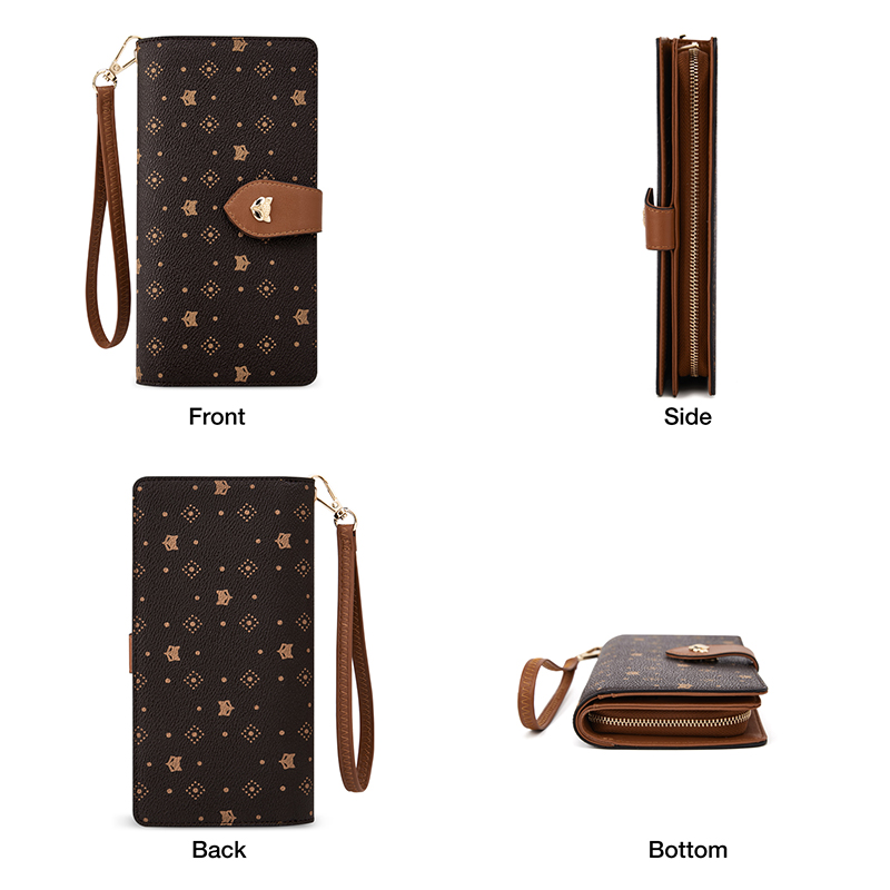 FOXER Damski Długi Portfel Etu – Monogram Keychain Leather recenzja i cena