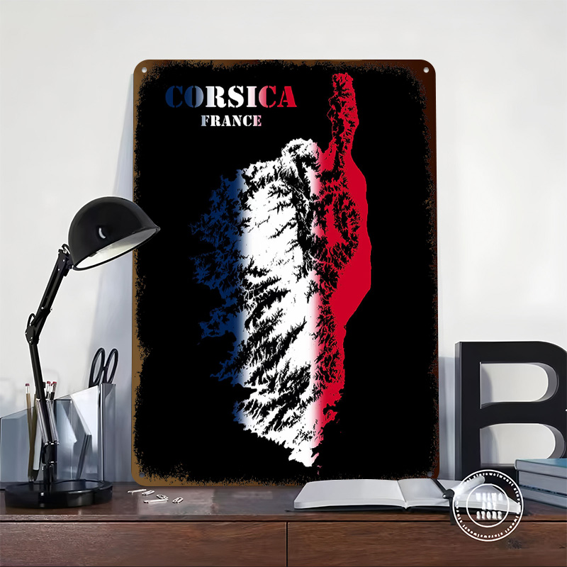 Mapa Korsyki Francja z konturo – Custom Map Poster recenzja i cena
