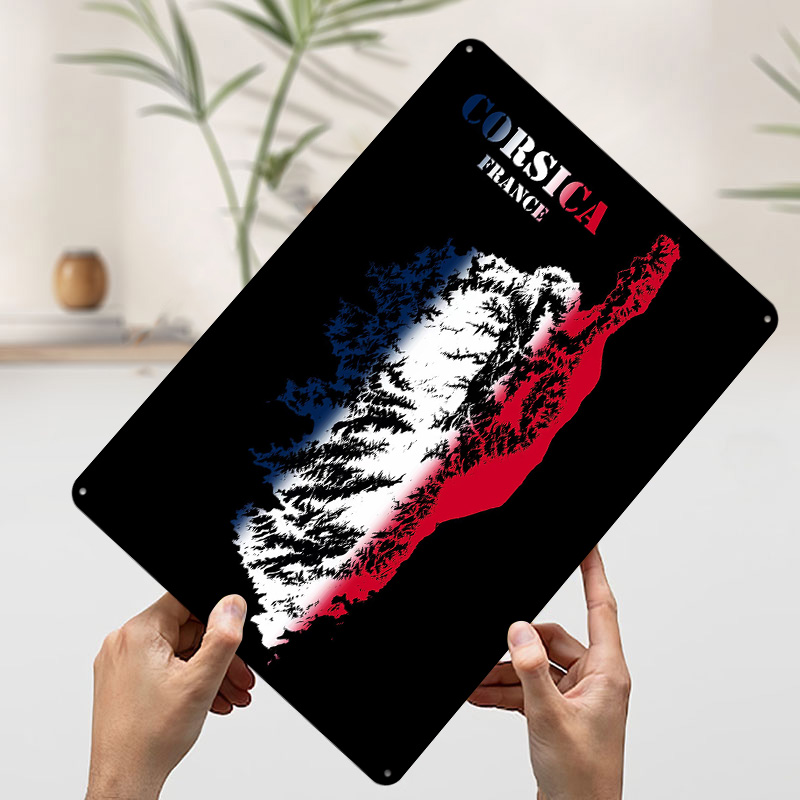 Mapa Korsyki Francja z konturo – Custom Map Poster recenzja i cena