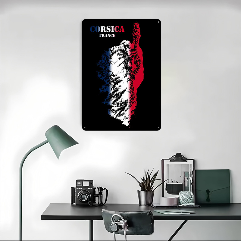 Mapa Korsyki Francja z konturo – Custom Map Poster recenzja i cena