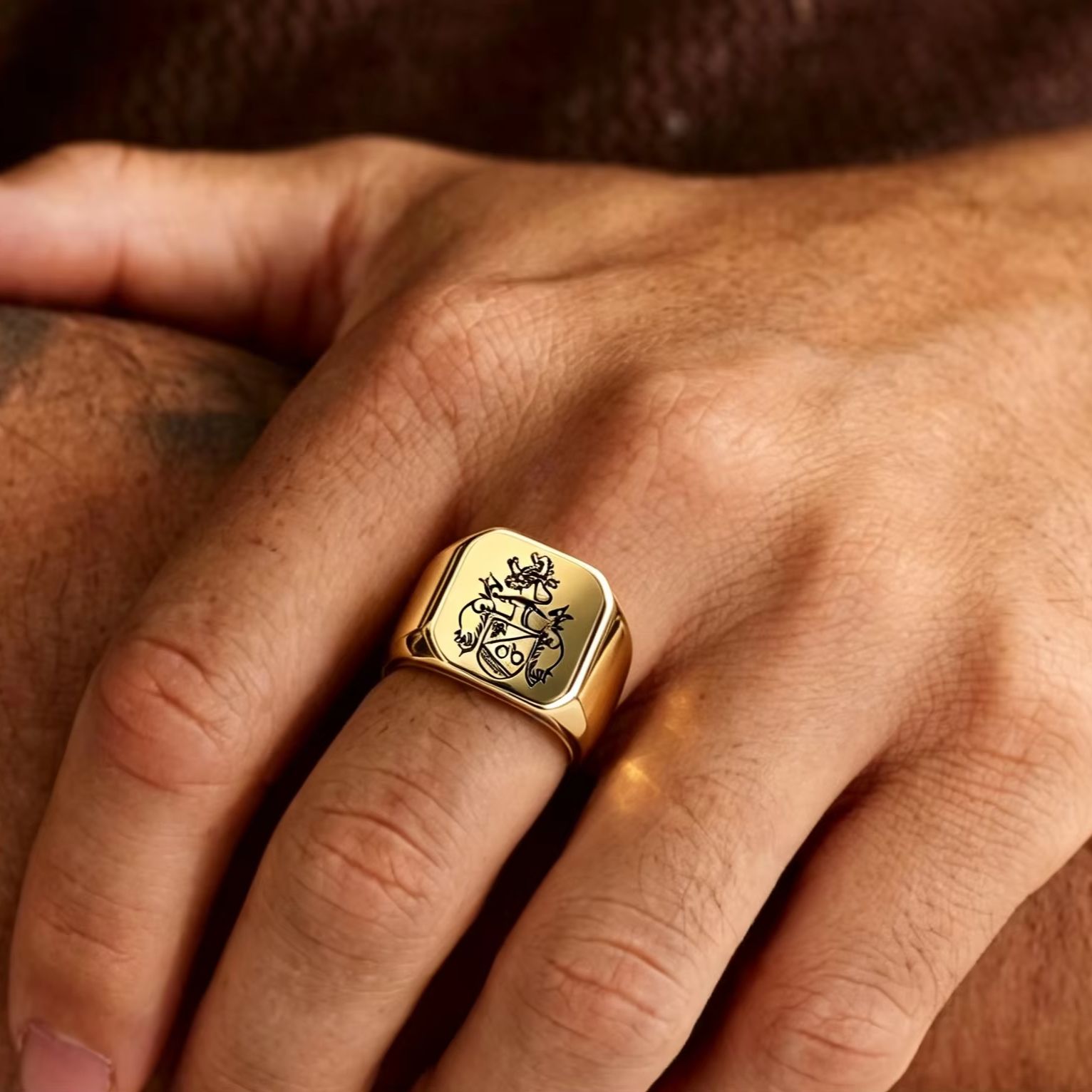 Pierścień z herbem rodzinnym n – Initial Ring Custom recenzja i cena