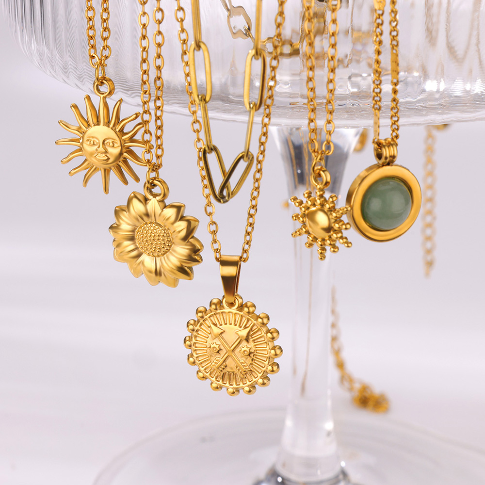 Geometryczny naszyjnik ze stal – Birth Flower Necklace recenzja i cena