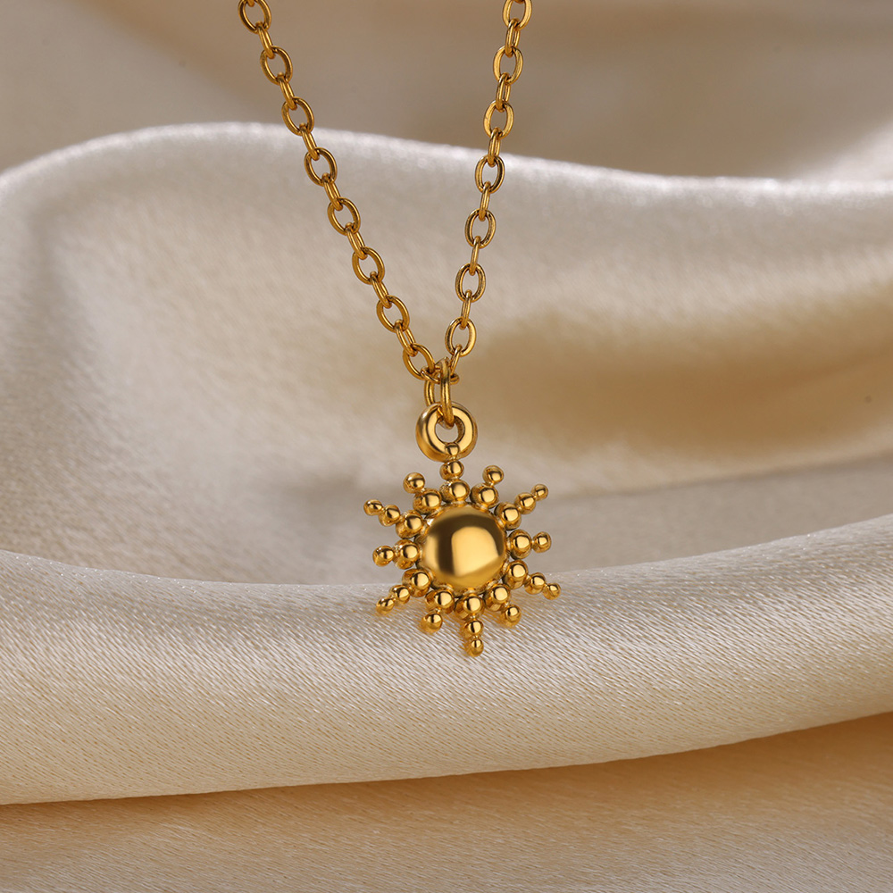 Geometryczny naszyjnik ze stal – Birth Flower Necklace recenzja i cena